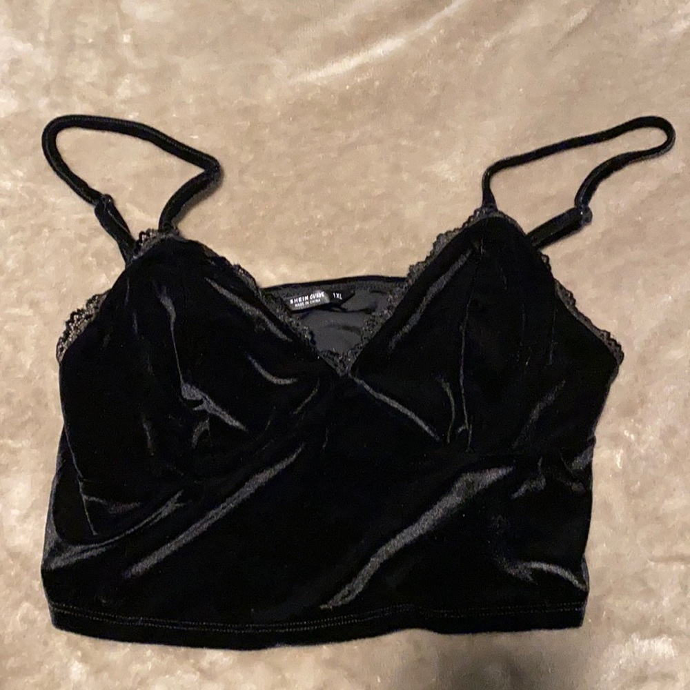Velvet Crop Top